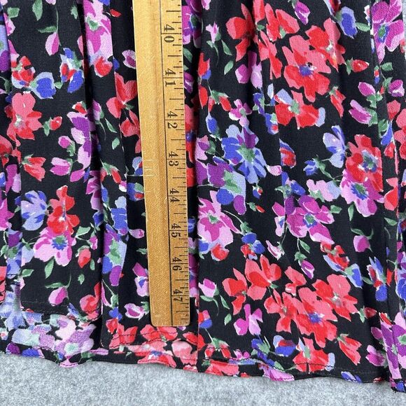 VTG Maggy London Maxi Dress Womens 6 Floral Prairie Romantic Y2K Whimsy Pockets - Picture 15 of 16